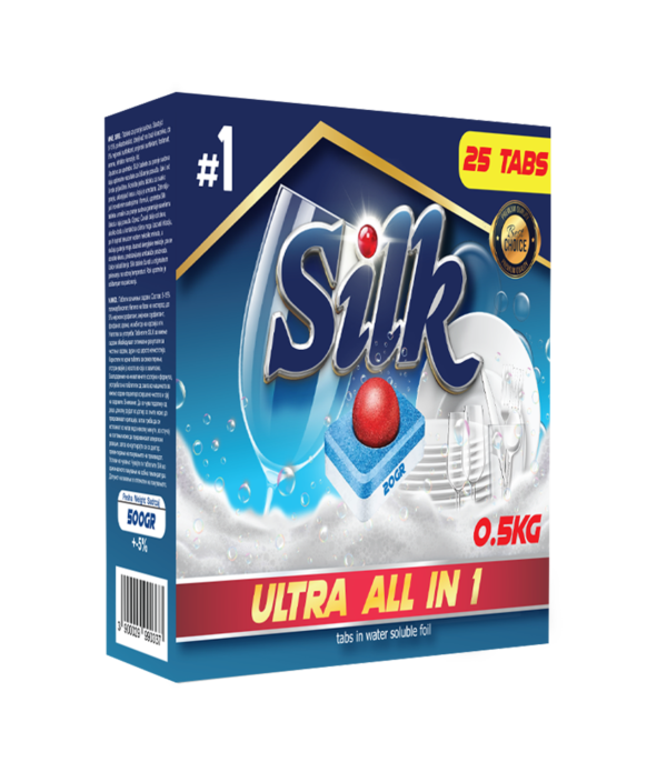 Detergent For Dishwasher Silk 0.5kg 25TABS