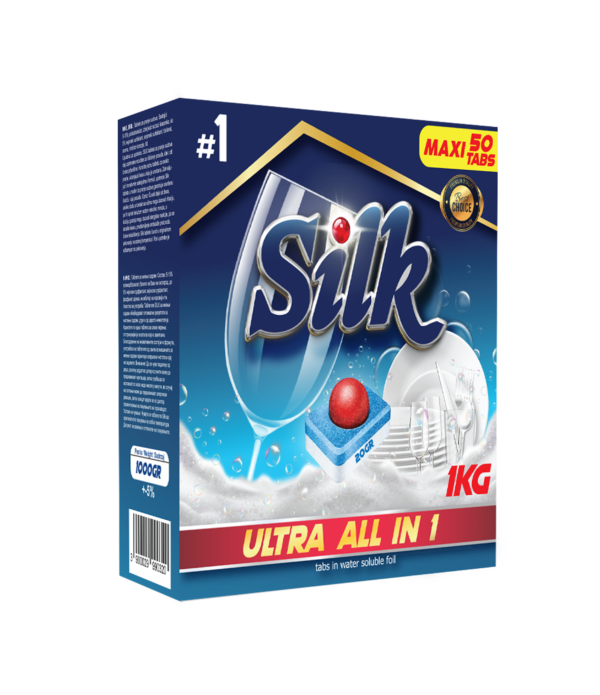 Detergent For Dishwasher Silk 1kg 50TABS